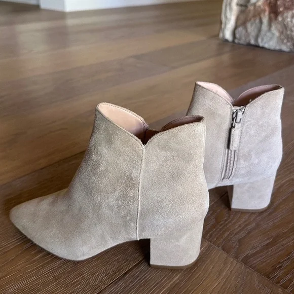 Cole Haan Elyse Bootie in Taupe Suede - Picture 7 of 13